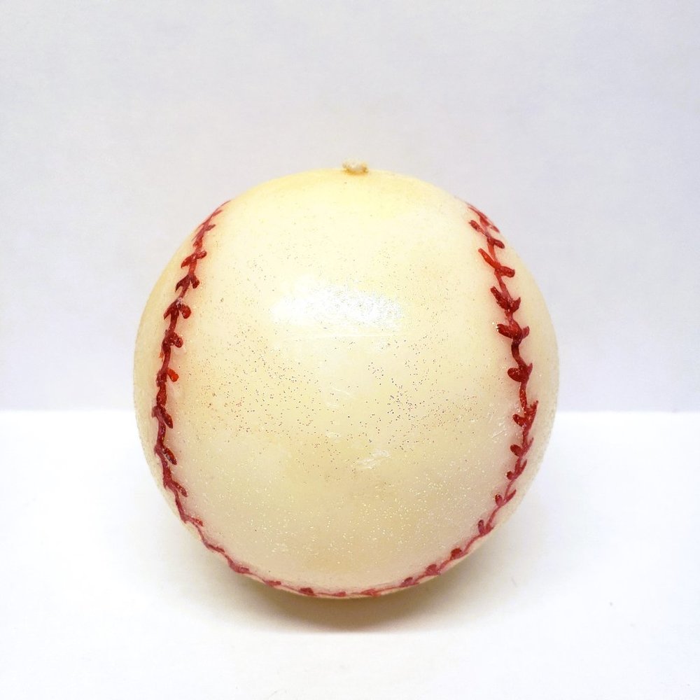 Claire's Baseball Shaped Ball Candle Glitter 3.5"